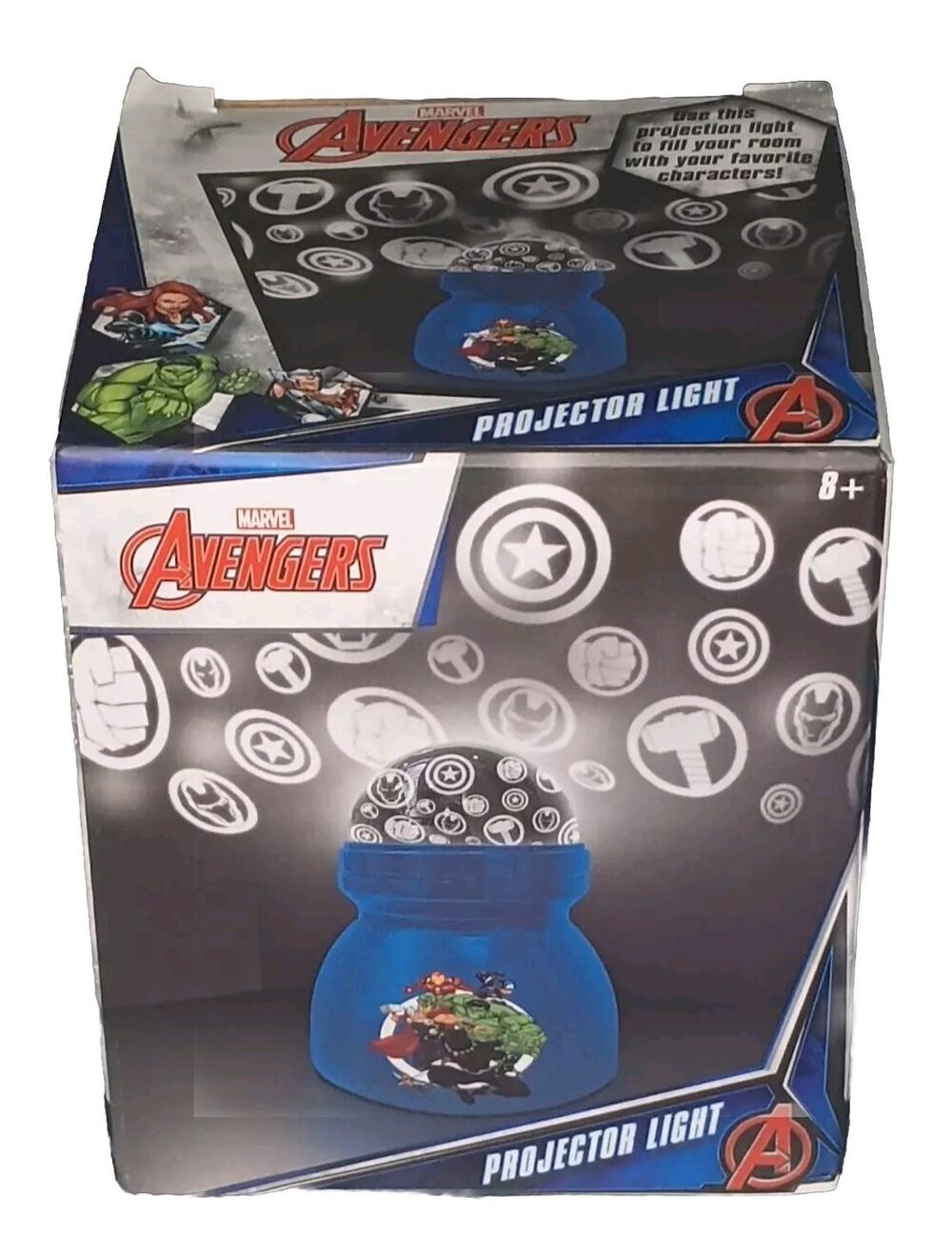 Marvel Avengers Children's LED Projector Night Light New In Box Avengers Heroes